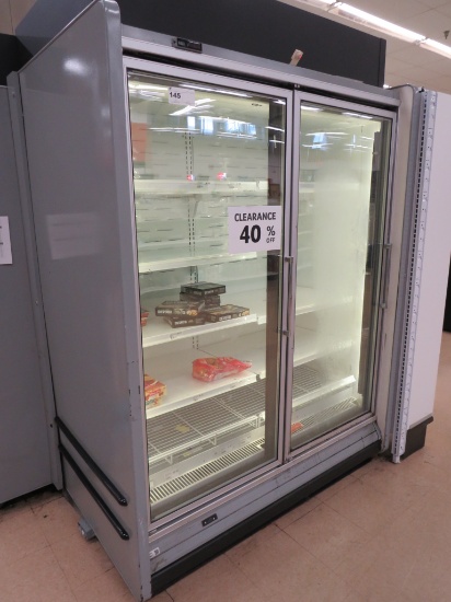 KYSOR QFGCEI GLASS-DOOR FREEZER CASE 2011 - SOLD BY THE DOOR - REMOTE COOLED, NO COMPRESSOR
