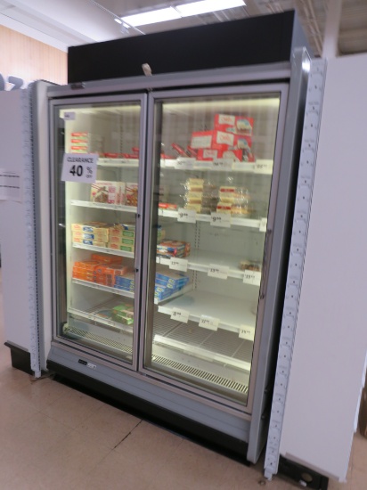 KYSOR QFGCEI GLASS-DOOR FREEZER CASE 2011 - SOLD BY THE DOOR - REMOTE COOLED, NO COMPRESSOR