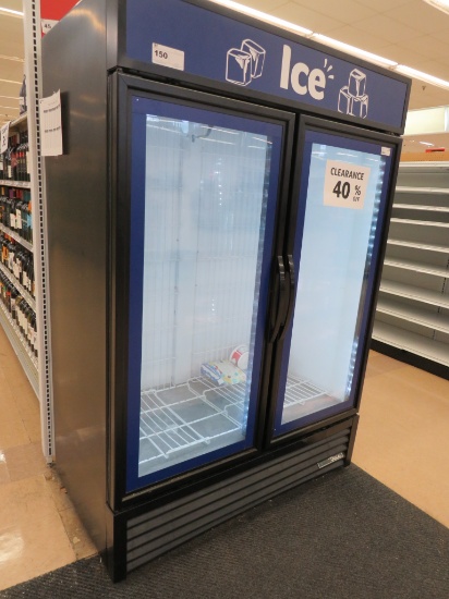 TRUE GDIM-49NT-HC-TSL01 SELF-CONTAINED 2-DOOR ICE MERCHANDISER