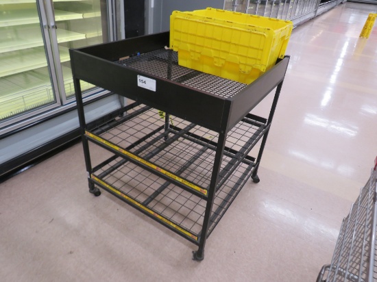 36X36 BLACK MOBILE BULK BIN TABLES