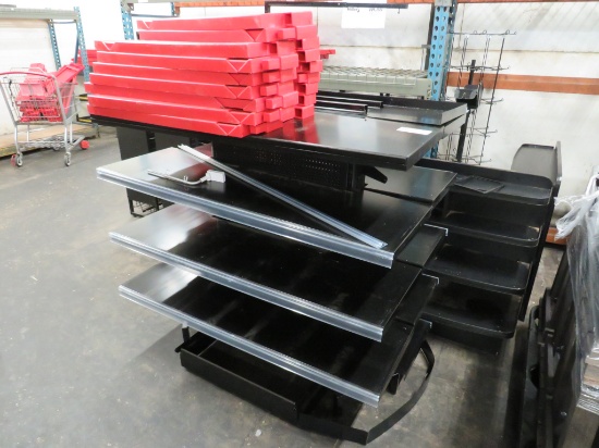 33X51 BLACK 5-DECK MERCHANDISER