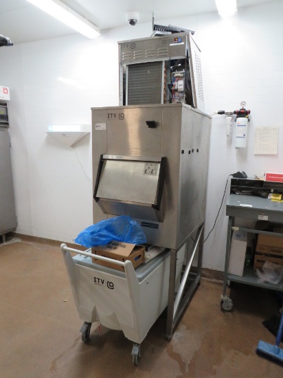 ITV IQ-900 SELF-CONTAINED ICE FLAKER W/BIN, CART