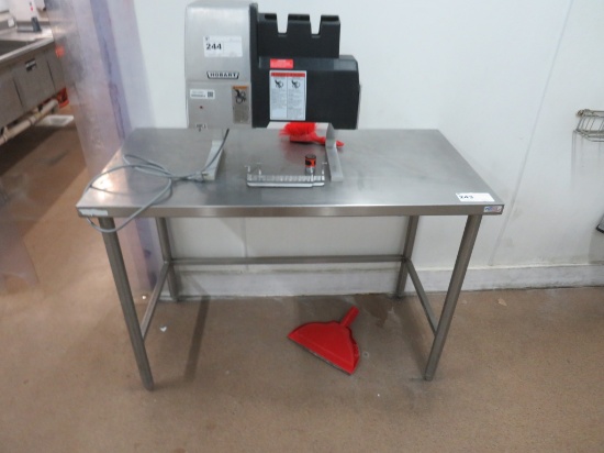 4FT STAINLESS STEEL TABLE - 24IN DEEP