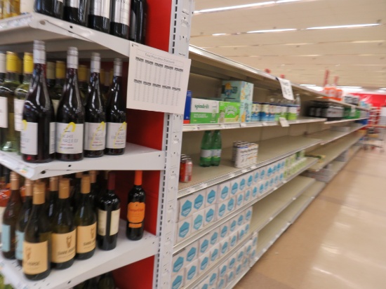 MADIX GONDOLA SHELVING 72IN TALL 20/20 - 48FT W/4FT END CAPS - SOLD BY THE FOOT