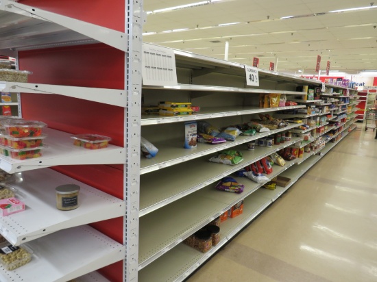 Madix Gondola Shelving 72in Tall 20/20 - 48ft W/4ft End Cap - Sold By The Foot