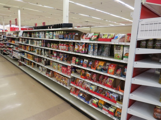 MADIX GONDOLA SHELVING 72IN TALL 20/20, 22/22 - 48FT W/4FT END CAPS - SOLD BY THE FOOT
