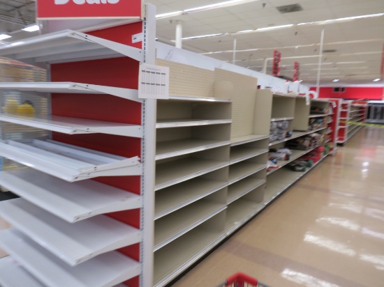 MADIX GONDOLA SHELVING 72IN TALL 20/20 - 28FT W/4FT END CAPS - SOLD BY THE FOOT