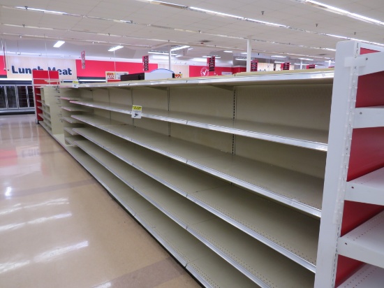 MADIX GONDOLA SHELVING 72IN TALL 20/20 - 48FT W/4FT END CAPS - SOLD BY THE FOOT