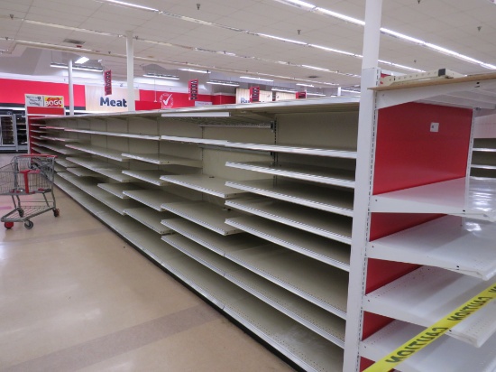 Madix Gondola Shelving 72in Tall 20/20 - 44ft W/4ft End Caps - Sold By The Foot