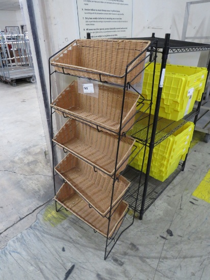 24-INCH 5-BASKET DISPLAY RACK