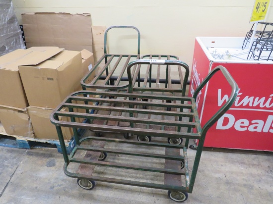 GREEN 2-DECK STOCK CARTS