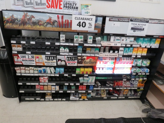 7ft Cigarette Shelving