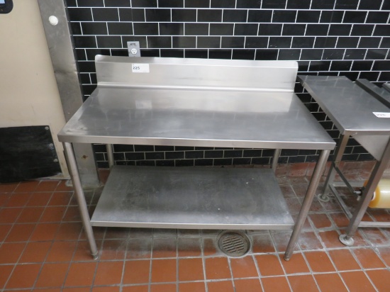 4FT STAINLESS STEEL TABLE - 24IN DEEP