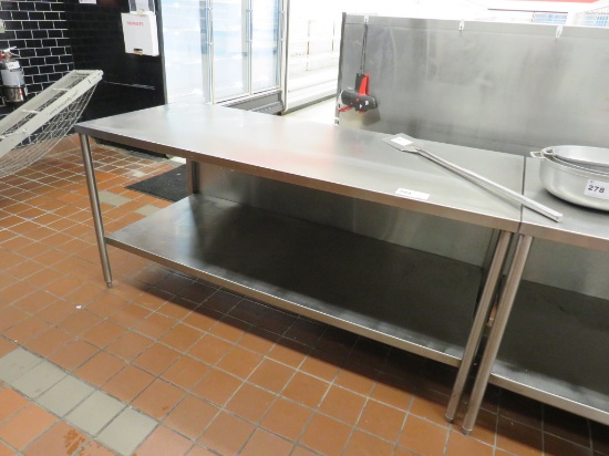 6FT STAINLESS STEEL TABLE - 30IN DEEP