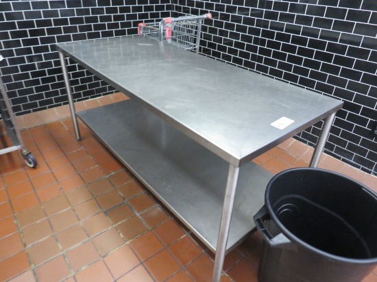 6FT STAINLESS STEEL TABLE - 30IN DEEP