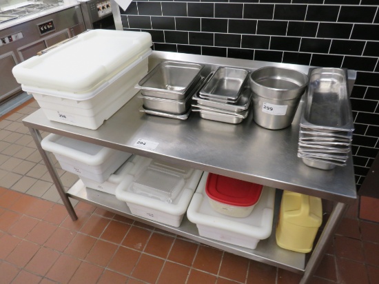 6FT STAINLESS STEEL TABLE - 24IN DEEP