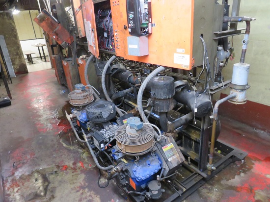 HILL COMPRESSOR RACK A 30HP 3-COPELAND 208V CONTROL PANEL NOT INCLUDED