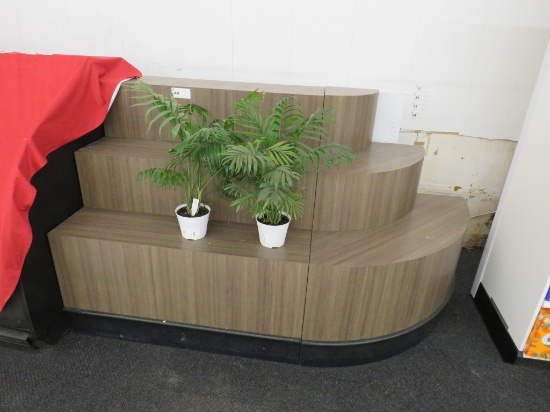 7FT FLORAL STEP SHELVING