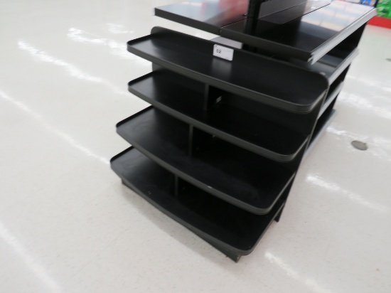 38-INCH BLACK 4-DECK MERCHANDISERS