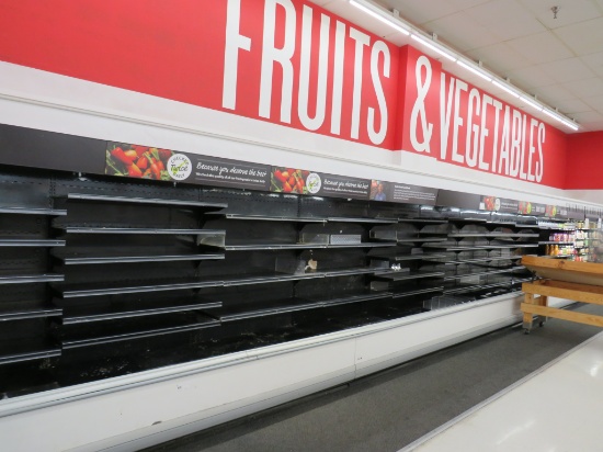 KYSOR QD63 PRODUCE CASES 2007 (1-8FT, 3-12FT) - REMOTE COOLED, NO COMPRESSOR