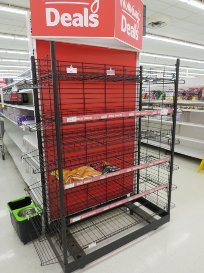 52-INCH BLACK END CAP CHIP RACKS