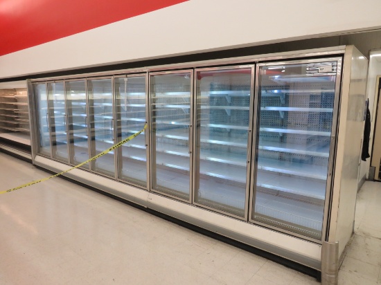 HUSSMANN RL FREEZER DOOR CASES '00 - SOLD BY THE DOOR - REMOTE COOLED, NO COMPRESSOR
