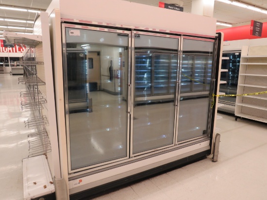 KYSOR QIV5V34 FREEZER DOOR CASE '07 - SOLD BY THE DOOR - REMOTE COOLED, NO COMPRESSOR