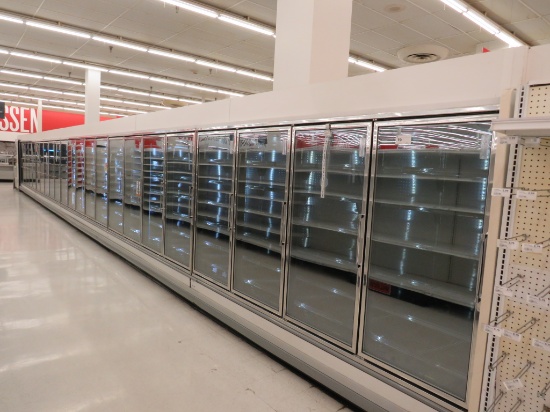 KYSOR QIV5V34 FREEZER DOOR CASES '07 - SOLD BY THE DOOR - REMOTE COOLED, NO COMPRESSOR