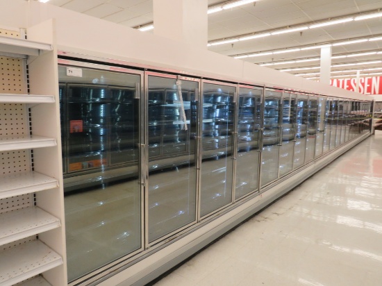 KYSOR QIV5V34 FREEZER DOOR CASES '07 - SOLD BY THE DOOR - REMOTE COOLED, NO COMPRESSOR