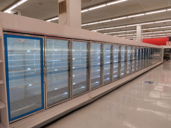 KYSOR QIV5V34 FREEZER DOOR CASES '07 - SOLD BY THE DOOR - REMOTE COOLED, NO COMPRESSOR