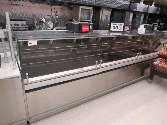 12FT HILL/PHOENIX STRAIGHT-GLASS SERVICE DELI CASE 2016 - REMOTE COOLED, NO COMPRESSOR