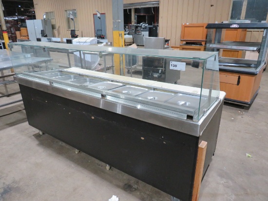 8FT HUSSMANN FC-8-R SERVICE COLD BAR - REMOTE COOLED, NO COMPRESSOR