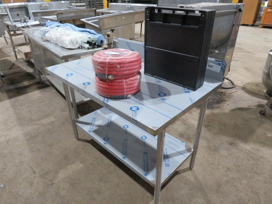 NEW 4FT STAINLESS STEEL TABLE - 30IN DEEP