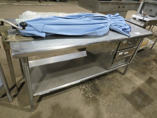 6FT STAINLESS STEEL TABLE - 30IN DEEP