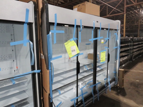 NEW 2024 8FT HUSSMANN IDD5SU GLASS-DOOR DAIRY CASE WITH NEW COPELAND CONDENSING UNIT