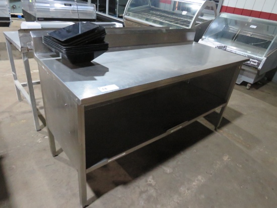 6FT STAINLESS STEEL TABLE - 30IN DEEP