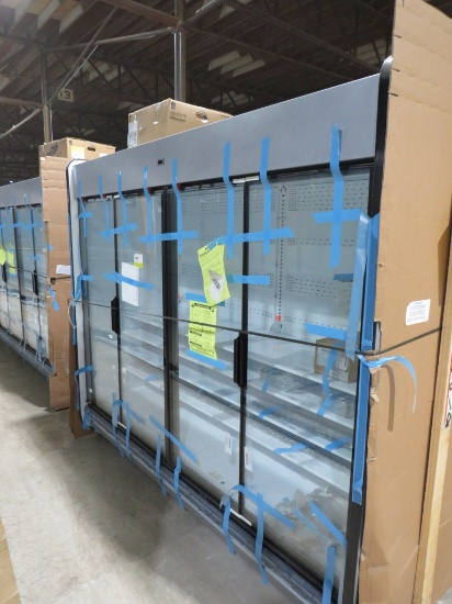 NEW 2024 8FT HUSSMANN IDD5SU GLASS-DOOR DAIRY CASE WITH NEW COPELAND CONDENSING UNIT