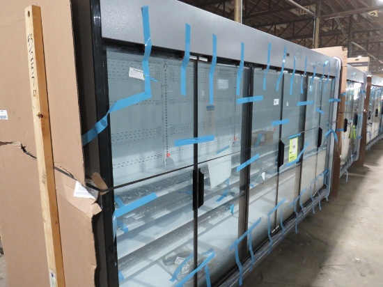 NEW 2024 12FT HUSSMANN IDD5SU GLASS-DOOR DAIRY CASE - NO COMPRESSOR