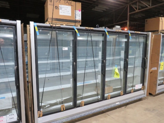 NEW 2025 HUSSMANN RFL4 4-DOOR FREEZER WITH NEW COPELAND CONDENSING UNIT