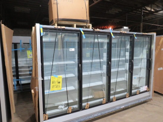 NEW 2025 HUSSMANN RFL4 4-DOOR FREEZER WITH NEW COPELAND CONDENSING UNIT