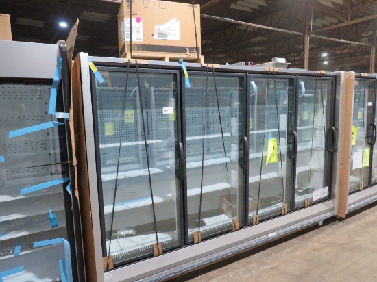 NEW 2025 HUSSMANN RFL4 4-DOOR FREEZER WITH NEW COPELAND CONDENSING UNIT