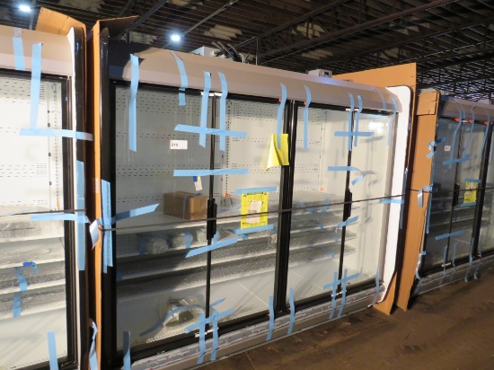 NEW 2025 8FT HUSSMANN IDDF5SU GLASS-DOOR DAIRY CASE - NO COMPRESSOR
