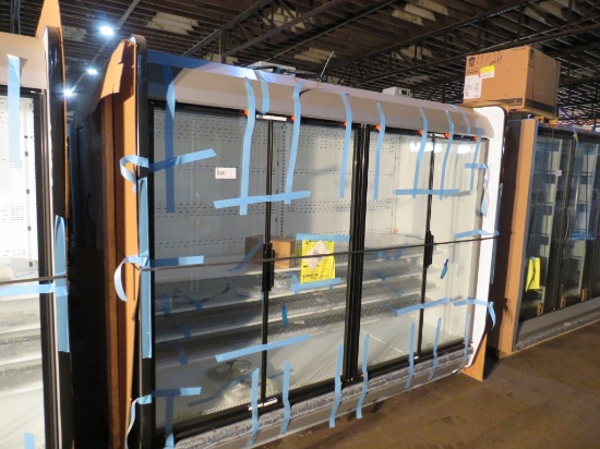 NEW 2025 8FT HUSSMANN IDDF5SU GLASS-DOOR DAIRY CASE - NO COMPRESSOR