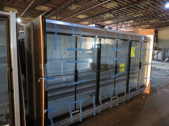 NEW 2025 12FT HUSSMANN IDDF5SU GLASS-DOOR DAIRY CASE - NO COMPRESSOR