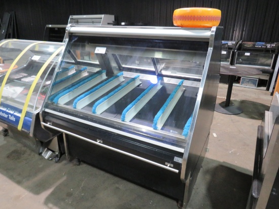 4FT BARKER SGC GRAVITY-COIL SERVICE SEAFOOD CASE - REMOTE COOLED, NO COMPRESSOR