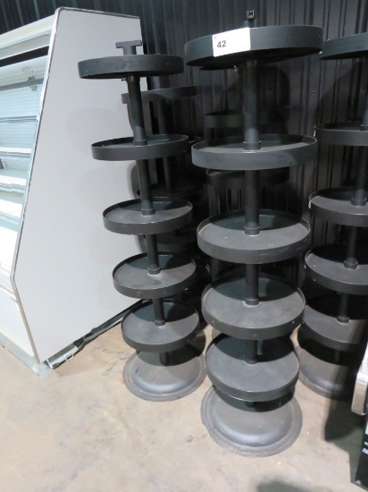16-INCH ROUND 5-TIER DISPLAY RACKS