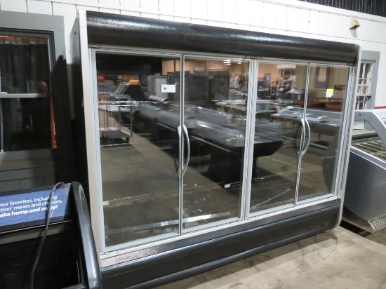 8FT HUSSMANN DD5XL GLASS-DOOR DAIRY CASE 2016 - REMOTE COOLED, NO COMPRESSOR