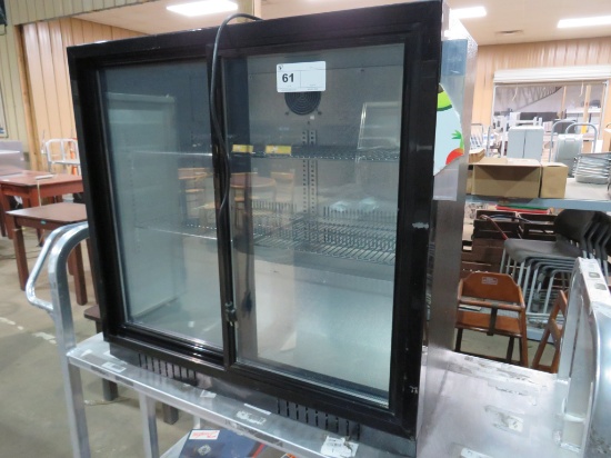 SUMMIT SCR700B SELF-CONTAINED COUNTERTOP SLIDE-DOOR COOLER