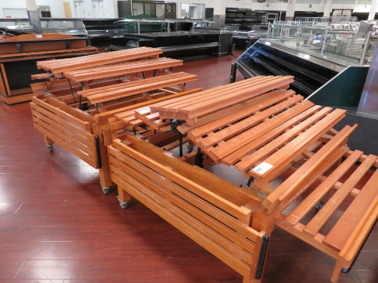 48-INCH BAKERY DISPLAY TABLES WITH EXTENDERS