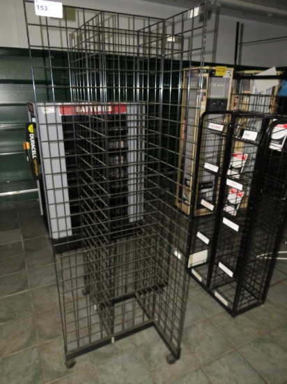 4-WAY BLACK DISPLAY RACK